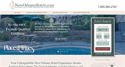 Desktop Screenshot of neworleanshotels.com